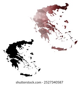 Mapa vetorial altamente detalhado. Grécia.