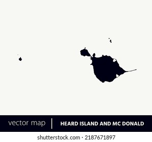 High Detailed Vector Map - Heard Island And McDonald Islands