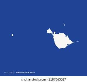 High Detailed Vector Map - Heard Island And McDonald Islands