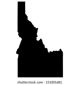 High detailed vector map - Idaho 