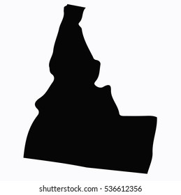 High detailed vector map - Idaho