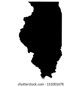 State Of Illinois Map Illinois State Images, Stock Photos & Vectors | Shutterstock