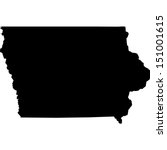 High detailed vector map - Iowa 