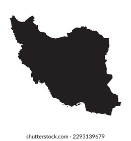 High detailed vector map. Iran. New Map 2023.