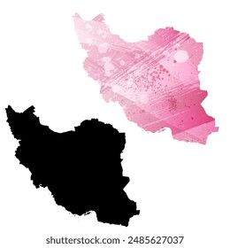 Mapa de Vector detallado. Irán.