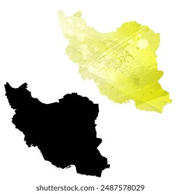 Mapa de Vector detallado. Irán.
