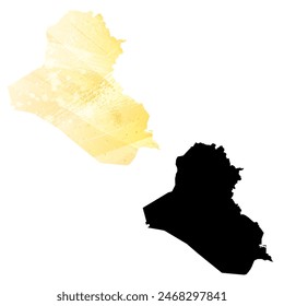 Mapa de Vector detallado. Irak.