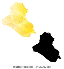 High detailed vector map. Iraq.