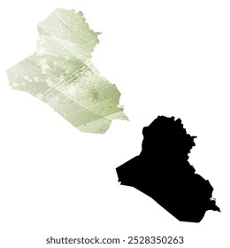 High detailed vector map. Iraq.