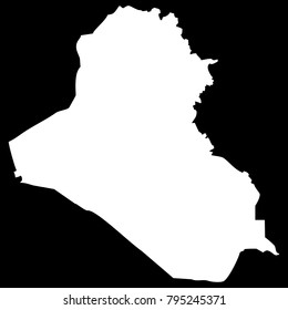 High detailed vector map - Iraq