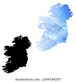 Mapa vetorial altamente detalhado. Irlanda.