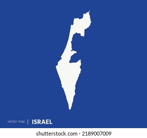 High Detailed Vector Map - Israel