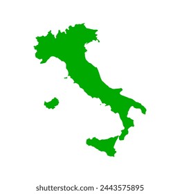 High detailed vector map - Italy