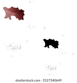 Alto mapa de Vector detallado. Jersey.