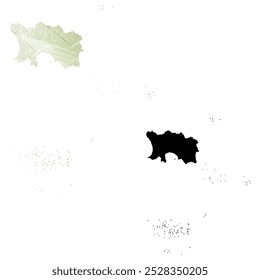 Alto mapa de Vector detallado. Jersey.
