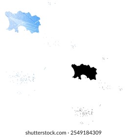 Mapa vetorial altamente detalhado. Jersey.