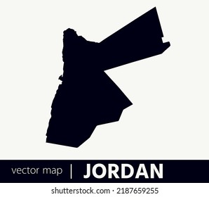 High Detailed Vector Map - Jordan
