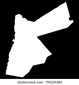 High detailed vector map - Jordan