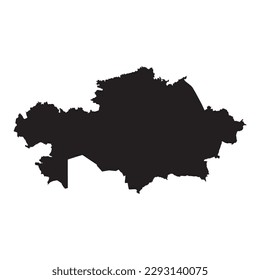 High detailed vector map. Kazakhstan. New Map 2023.