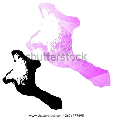 High detailed vector map. Kiribati.
