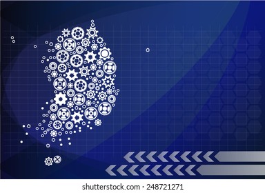 High detailed vector map - Korea