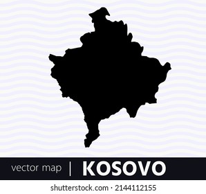 High Detailed Vector Map - Kosovo	