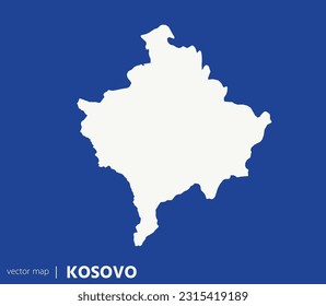 High Detailed Vector Map - Kosovo	