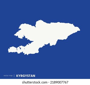 High Detailed Vector Map - Kyrgyzstan