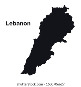 Mapa vectorial detallado - Líbano
