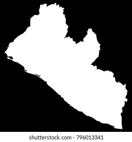 High detailed vector map - Liberia