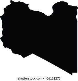 High detailed vector map - Libya