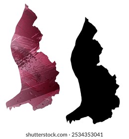 High detailed vector map. Liechtenstein.