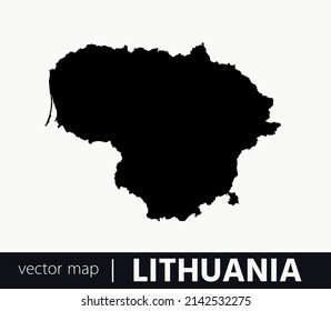 High Detailed Vector Map - Lithuania