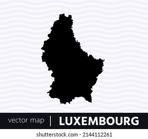 High Detailed Vector Map - Luxembourg	