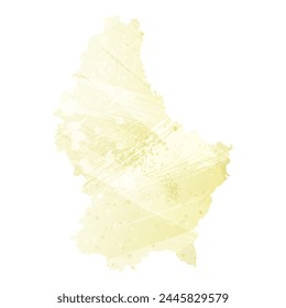 High detailed vector map. Luxembourg.