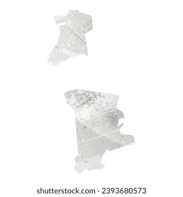 High detailed vector map. Macao. Watercolor style. Agate gray.