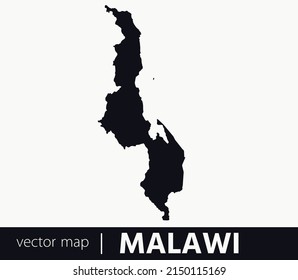 High Detailed Vector Map - Malawi