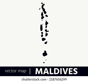 High Detailed Vector Map - Maldives