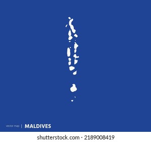 High Detailed Vector Map - Maldives