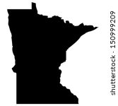 High detailed vector map - Minnesota 