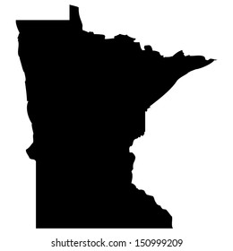 High detailed vector map - Minnesota 