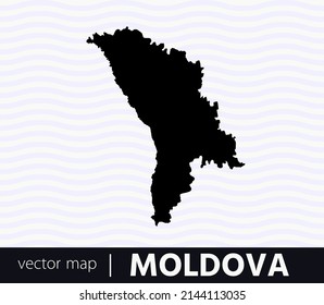 High Detailed Vector Map - Moldova	
