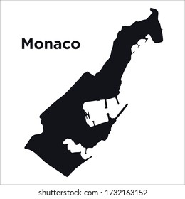 High detailed vector map - Monaco