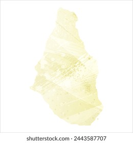 High detailed vector map. Montserrat.