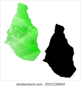 Mapa vetorial altamente detalhado. Monserrate.