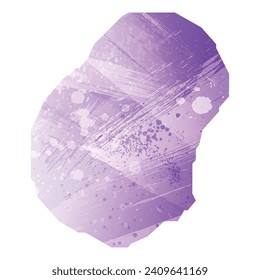 Hohe detaillierte Vektorkarte. Nauru. Aquarell. Amethystische violette Farbe.