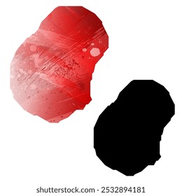 Mapa vetorial altamente detalhado. Nauru.