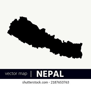 High Detailed Vector Map - Nepal