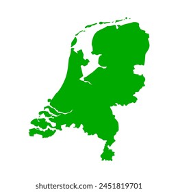 High detailed vector map - netherland