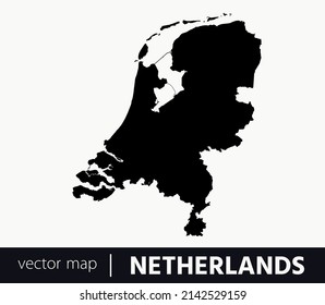 High Detailed Vector Map - Netherlands